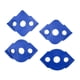 thumbnail image 1 of Plantillas para fresadora (4 unidades) para carpintería, fresado de esquinas redondeadas Azul, 1 of 7