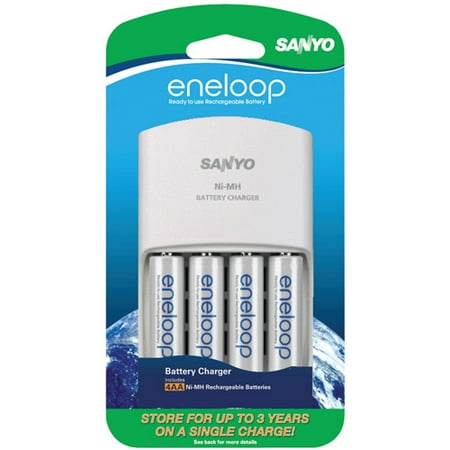 Panasonic Eneloop AA Rechargeable Batteries + Charger Kit (4 AA) 8064