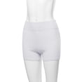 thumbnail image 5 of A2Y Women's Basic Solid Premium Cotton High Rise Bike Shorts White 2XL, 5 of 5