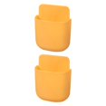 thumbnail image 3 of Billuyoard Organizador de control remoto TV Aire acondicionado Almacenamiento de control remoto Estuche de soporte montado en la pared, Tipo A, Amarillo Un amarillo 2piezas, 3 of 6