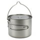 Lixada 1600ml Pot en Titane Ultraléger Pot Suspendu Portable avec Couvercle et Poignée Pliable Camping en Plein Air Randonnée – image 1 sur 7