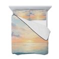 thumbnail image 7 of Ocean Sunset Twin XL Size Down Alternative Comforter, Lightweight Comforter Quilt Bedding Set with Pillow Shams Modern Orange Blue Oil Painting Seagull All Seasons Bed Comforter Duvet Insert 68"x98", 7 of 7