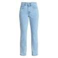 thumbnail image 6 of Time and Tru Women's High Rise Curvy Straight Leg Jeans, 29" Inseam, Sizes 0-22, 6 of 6