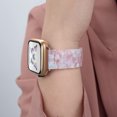 thumbnail image 7 of SEURE Resin Band Compatible with Apple Watch Band 38mm/40mm/41mm/42mm,Fashion Lightweight Replacement Strap for iWatch Series S11/10/9/8/7/6/5/4/3/2/1SE Women Men Pink Flowers, 7 of 7