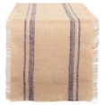 thumbnail image 1 of Camino de Mesa DII de Yute 36x183 cm con Borde Azul, 1 of 7