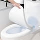 thumbnail image 4 of Asiento de inodoro de vinilo suave y alargado con funda de vinilo suave y acolchado de espuma cómodo. Se adapta a todos los accesorios de tamaño estándar. Fácil montaje. Fundas de asiento de EVA., 4 of 7