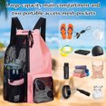 thumbnail image 3 of Swimming Bag Mesh Mummy Backpack with Wet Pocket Swim Drawstring Backpack Waterproof Beach Backpack Swim Bag Swimming Equipment Mesh Bag for Swimming Gym Workout Gear, 3 of 5