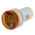 thumbnail image 2 of 12-500V Mini Voltmètres Numériques Ronds avec Indicateur LED Jaune, 2 of 8