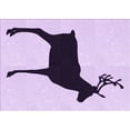 thumbnail image 1 of Ahgly Company Machine Washable Indoor Rectangle Transitional Purple Flower Purple Area Rugs, 6' x 9', 1 of 7