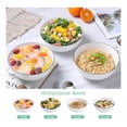 thumbnail image 5 of Large Serving Bowls 60oz, 8 Inch Ceramic Bowls Set of 3 - White Soup Bowls for Pho, Ramen, Pasta, Salad, Fruit - Microwave & Dishwasher Safe, 5 of 6