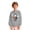 Grey, variant on Girls Sweatshirt Kids Graphic Loose Crew Neck Long Sleeve Pullover Hoodless Sweatshirt Black 5-6 Years