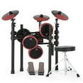 MUSTAR Electric Drum Set for Beginners with Mesh Drum Pads,Kick Pedal