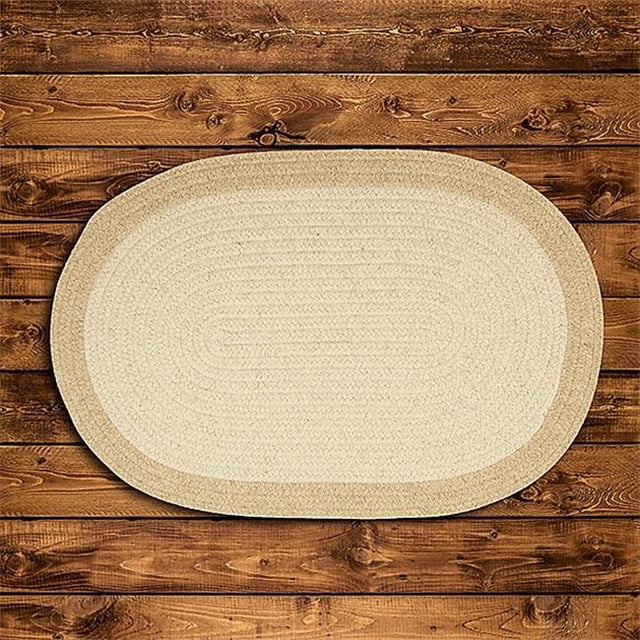 Colonial Mills Rug HN01R120X120 10 x 10 ft. Hudson Round Braided Rug Natural