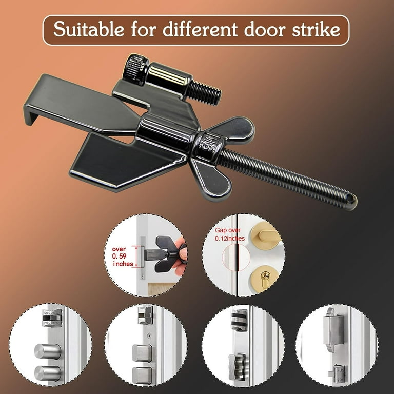 GDFOX Portable Door Lock, Portable Door Lock for Travel, Door Security,  Door Locks Devices for Additional Safety,Door Lock Security Devices for  Home