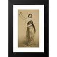 thumbnail image 2 of Alexandre Bida 16x24 Black Modern Framed Museum Art Print Titled - A Dancing Girl (Almeh), 2 of 5