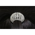 thumbnail image 7 of Rhinestone Ponytail Holder by Crystal Avenue  Stretchy Elastic Hair Tie  Silvertone with Sparkling Crystals, 7 of 7