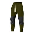 thumbnail image 5 of Men's Athletic Pants Waterproof Softshell Jogging Running Hiking Trousers Outdoor Sports Lightweight Pant Army Green L, 5 of 6