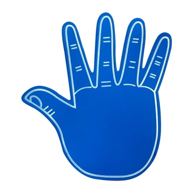 Dedo de espuma gigante Guantes de mano de espuma EVA gigantes Accesorio versátil Dedo de animadora azul