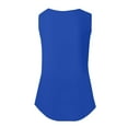 thumbnail image 7 of Tiqkatyck Women's 2025 Flowers Round Neck Sleeveless Shirts Casual Loose Vest Tank Tops Loose Fit T Shirt Trendy Summer Tops for Women 2025 Blue L, 7 of 7
