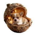 thumbnail image 2 of Adorno de Animales del Bosque Decoración para el árbol de Navidad, diseño caprichoso, material acrílico duradero, aporta un toque festivo para las fiestas, 8 cm, 2 of 6