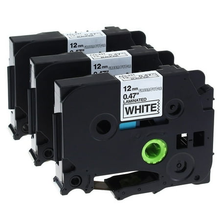 Brother Pt 70 Label Maker GREENCYCLE 3PK Compatible Black on White 12mm TZ Tze Tze-231 TZ-231 TZe231 TZ231 Laminated Label Tape for Brother P-touch PT-2730 PT-9800PCN PT-1010 Label Maker ()