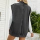 thumbnail image 5 of Chaqueta Vaquera Mujer Chaquetas Prendas de Abrigo Moda Casual Bolsillos Botón Sólido Sin Mangas Tops Chaqueta Abrigo de Mezclilla Odeerbi  ODB131738, 5 of 8