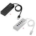 thumbnail image 4 of Moyic 4 puertos USB 3.0 Multi HUB de alta velocidad Divisor Expansión PC de escritorio Adaptador para computadora portátil 4 puertos HUB Cables de computadora Blanco, 4 of 8