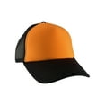 thumbnail image 3 of Top Headwear Low Profile Trucker Foam Mesh Hat, Neon Orange/Black, 3 of 4