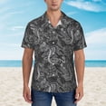 thumbnail image 4 of Lsque Snake pattern Hawaiian Shirt for Men, Unisex Summer Beach Casual Short Sleeve Button Down Shirts-XX-Large, 4 of 9