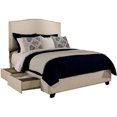 thumbnail image 1 of Newport Fabric Upholstered "Steel-Core" Platform King Bed/2-Drawers Ivory, 1 of 1