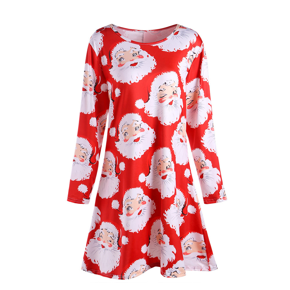 Swing Mini Dress Christmas Jumper Dress 