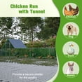 thumbnail image 7 of Large Metal Chicken Coops, 26'Lx6.7'Wx6.6'ft Chicken Run for Yard with Waterproof and Anti-Ultraviolet Cover, Poultry Cage for Outside, 7 of 7