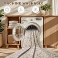thumbnail image 5 of 4x6 Area Rugs for Living Room: Washable Rug Soft Vintage Distressed Floral Carpet Indoor Floor Non-Slip Stain Resistant Large Carpets for Bedroom Dining Room Farmhouse Nursery Home Office Brown Beige, 5 of 17