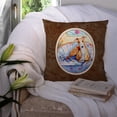 thumbnail image 3 of Carolines Treasures 7081PW1414 Whippet Waiting on you Fabric Decorative Pillow  14Hx14W multicolor, 3 of 4