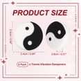 thumbnail image 2 of Uxcell Tennis Dampener, TaiChi Silicone Tennis Racket Dampeners Racket Shock Absorber to Reduce Vibration Soft Cute Fitting for (Players/Universal Fit for All Racquets) 6Pcs & White, 2 of 7