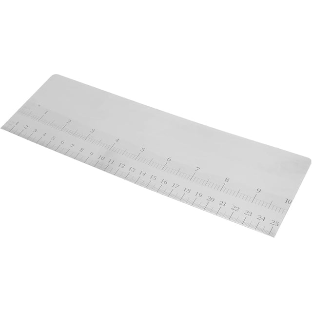 Raspador De Pastel De Acero Inoxidable Alisador Para Pasteles Con Escala Herramienta De Cocina Para Decorar Y Modelar Postres En Casa