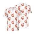 thumbnail image 6 of Rocae Orange Fox for Breathable Men's Baseball T-Shirt Fashionable Casual Baseball Jersey, Moisture-wicking Sportswear XX-Large, 6 of 9