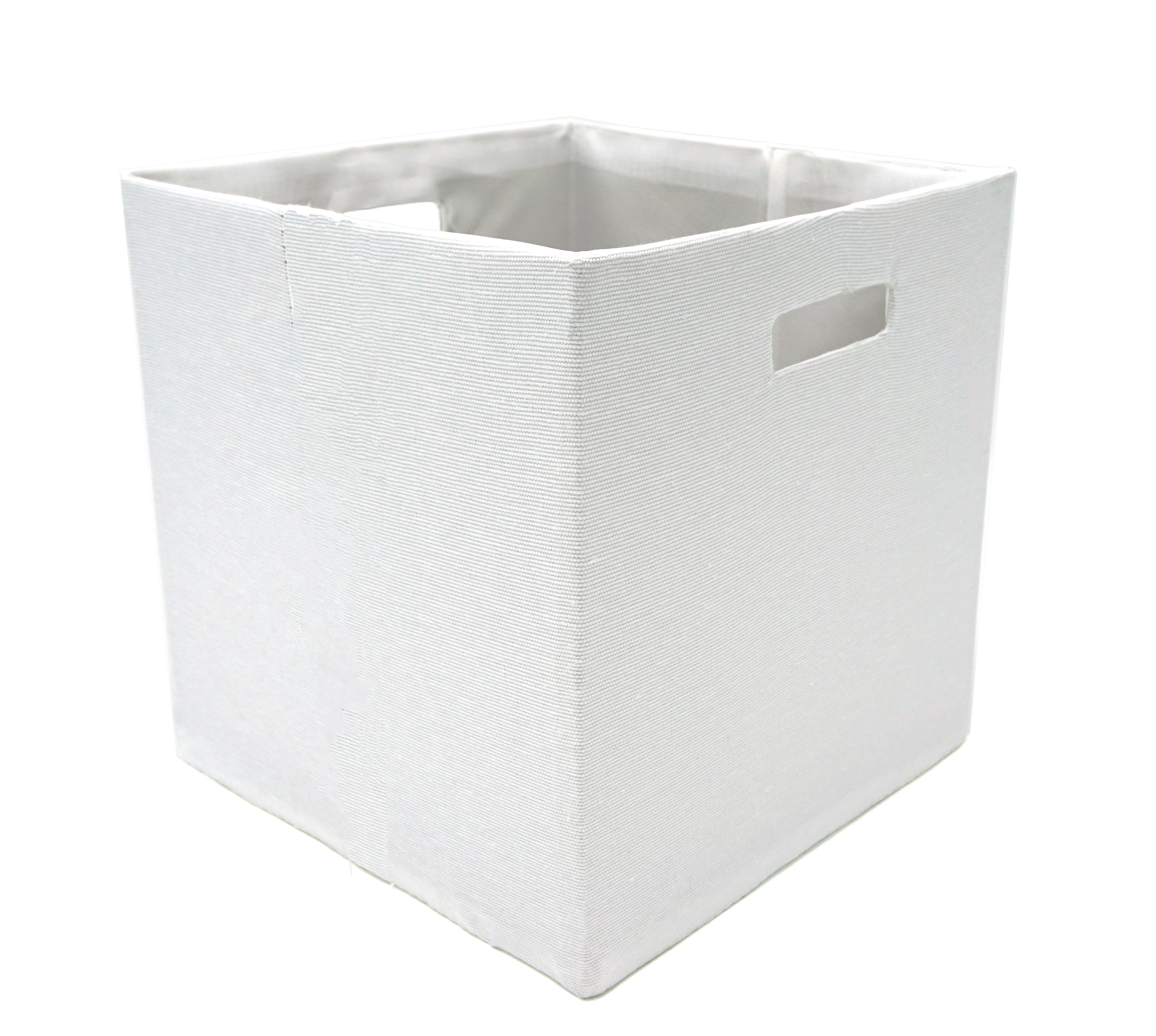 2Piece Foldable Storage Cube (White) by Handcrafted 4 Home