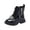 b61-Black, variant on KPOPLK Girls Ankle Boots Girl's Leather Boot Kids Warm Low Heel Short Booties Girl Outdoor Shoes with Side Zipper for Toddler/Little Kid(7.5,Black)
