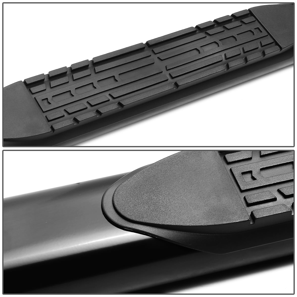 DNA Motoring For 02-09 Dodge Ram Truck Crew 4" Black Curved Oval Step Nerf Bar Running Board