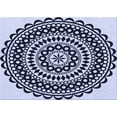 thumbnail image 1 of Ahgly Company Machine Washable Indoor Rectangle Transitional Heavenly Blue Area Rugs, 7' x 9', 1 of 7
