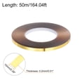 thumbnail image 2 of Uxcell Molding Trim Gap Sealing Tape 0.39"x0.01"x164ft Self Adhesive Caulk Strip Home Decorative Trim Gold Tone, 2 of 5
