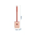 thumbnail image 3 of Escobilla de baño de silicona Rojo Verde juego de portaescobillas con mango antideslizante rosa, 3 of 3