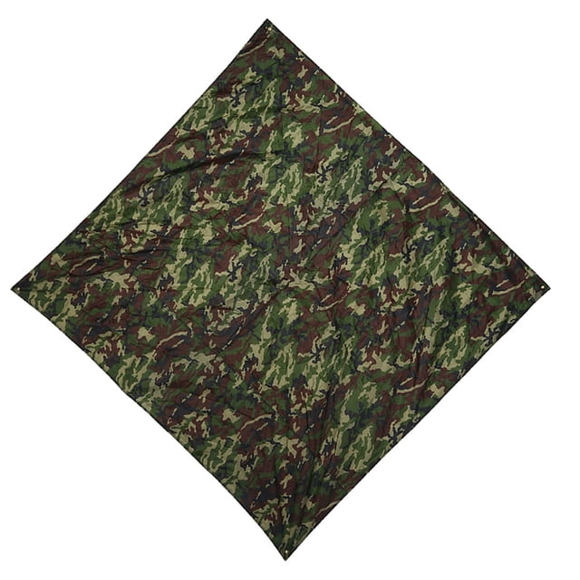 Lona impermeable ligera y portátil para exteriores con camuflaje (2 x 2 m)