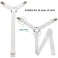 thumbnail image 3 of Correas de soporte para sábanas de 6 lados, ajustables, antideslizantes, prácticas sábanas elásticas, sujetadores ajustables para colchones, clips para sábanas ajustables para redondo/cuadrado, 3 of 4