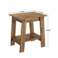 thumbnail image 2 of Nightstands Set of 2, Farmhouse End Side Table with 2 Tier Storage Shelf, Small Bedside Table for Living Room Bedroom, Small Spaces, Brown, 2 of 6