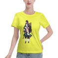 thumbnail image 1 of T-Shirt Basique à Manches Courtes pour Femmes Demon Slayer : Tanjirou et Nidouzi, 1 of 6