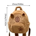 thumbnail image 2 of Capybara Backpack Dolphin Backpack Kapybara Cute Plush Toy Shoulder Bag -purpose Shoulder Bag Ugly Water Guinea Pig Cute Doll Tote Bag, 2 of 3