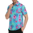 thumbnail image 5 of LRD Golf Shirts for Men UPF 50 Moisture Wicking Short Sleeve Polo Shirt Gettin' Tropical XX-Large, 5 of 5