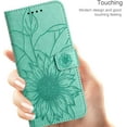 thumbnail image 4 of Case for Moto G Stylus 5G 2021 Wallet Case Kickstand Magnetic Closure with Card Holder Sunflower Pattern Leather Flip Durable Shockproof Cover for Moto G Stylus 5G 2021 Green Sunflower, 4 of 10